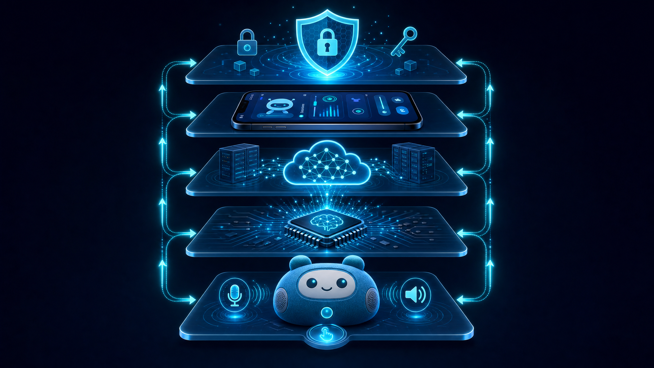 5-layer AI architecture diagram